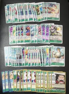 ワンピースカード　緑　R以下　60枚以上まとめ売り　ONE PIECE