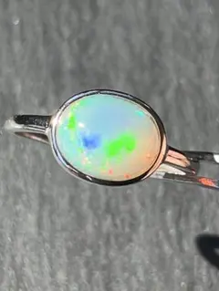 オパール　エチオピア産　silver925 リング　№3