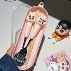 クレヨンしんちゃん スプーン&フォークセット　カトラリー 子供用カトラリー