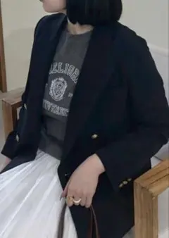金釦　ダブルブレストブレザー