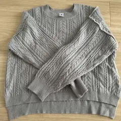 Old Navy ケーブルニット セーター グレー レディースのサムネイル