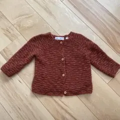 ZARA コットンニットカーディガン 9-12m