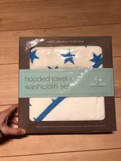 【新品未開封】エイデンアンドアネイ フード付きタオル + ウォッシュクロスセット