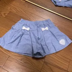 リボン付きハートモチーフ半ズボン 115~125cm