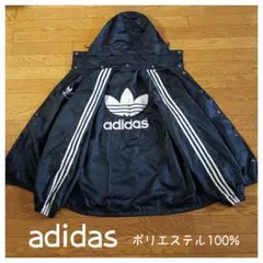 値下げ◾️y2k■希少90’s adidas BIGトレフォイル　フード