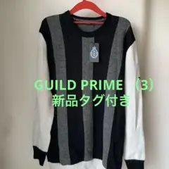 GUILD PRIME ストライプニットセータータグ付き（3）アンゴラ入りのサムネイル
