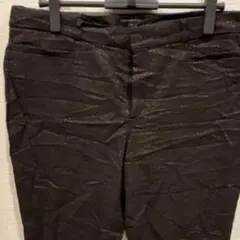 バナナリパブリック パンツ スネーク柄 XL 黒 アンクル丈 お出かけ 上品