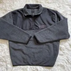 Champion フリースハーフジップスェット　 ブラック/グレー　M