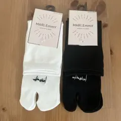 【新品】 marie まりえしまむら 靴下足袋ソックス　レディース　白黒　2足