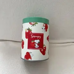 スヌーピー USJ いちご ストロベリー 柄 缶 ユニバ 公式 中古 お菓子