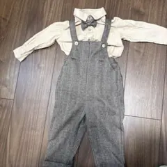 １歳バースデー　ロンパース　男の子　蝶ネクタイ　バースデーフォト