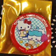ちいかわ×サンリオキャラクターズ 缶バッジ ハチワレ&キティ