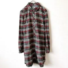 アーノルドパーマー　チェックシャツ　綿100% 赤×黒×緑　2 トップス　羽織り