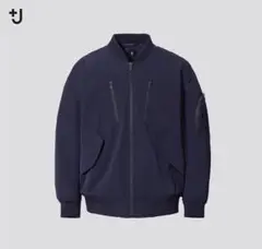 【美品】ユニクロ＋j　オーバーサイズブルゾン　Mサイズ　ネイビー