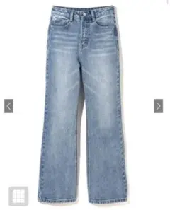 GRL ワイドセミフレアデニムパンツ cu136