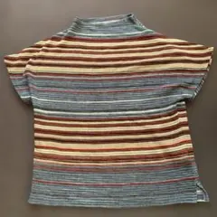 ハイネック 半袖 ニット