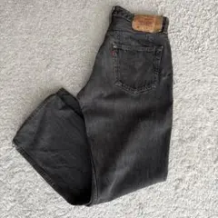 Levi's 501 ブラックデニム 先染め W32 L34 フィリピン製のサムネイル