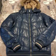 CONVERSE ネイビー ダウンジャケット L