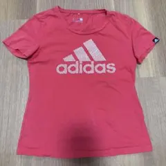 adidas レディース 半袖Tシャツ ピンク Mサイズのサムネイル