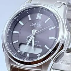 動作未確認 CASIO wave ceptor 電波ソーラー 腕時計 メンズのサムネイル