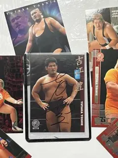 新日本プロレス直筆サインカード　吉江豊選手　オマケつき