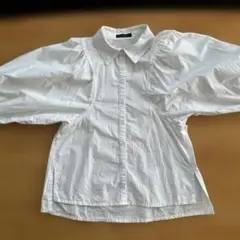 clear バルーンスリーブ ホワイトシャツ