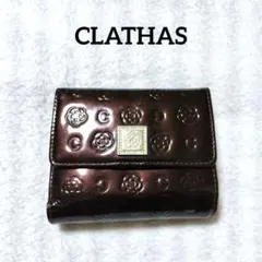CLATHAS 三つ折り財布 ダークブラウン - メルカリ