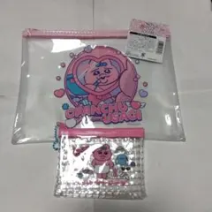 おぱんちゅうさぎ フラットポーチ ミニメッシュポーチ 2点セット