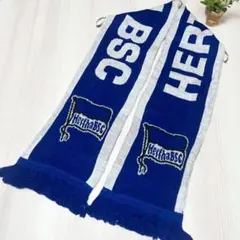 【一点物】ヘルタ・ベルリン Hertha BSC サッカーニットマフラー ドイツ