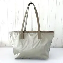 【美品】russet ナイロン トートバッグ ベージュ　無地のサムネイル