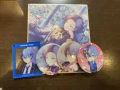 青柳冬弥 缶バッジ キーホルダー 色紙 セット