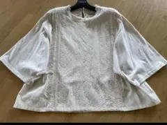 サマンサモスモス SM2 オーバーレース刺繍カットソー