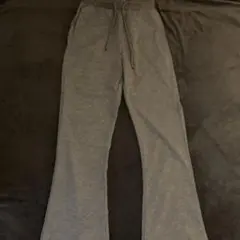 グレー スウェットフレアパンツ