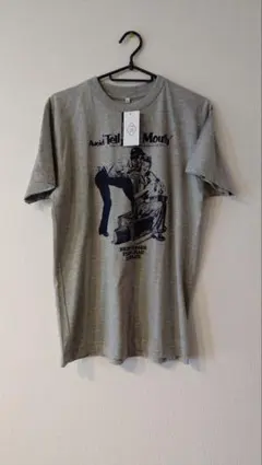 【新品タグ付】ヴィンテージ風 グラフィックTシャツ グレー Mサイズ 綿100%