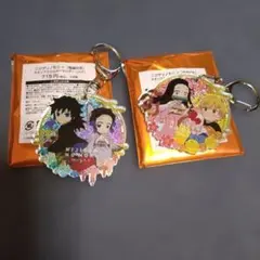 鬼滅の刃　ニジゲンノモリ　ネオンアクリルキーホルダー　ペア　2点セット