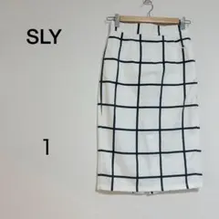 レディース SLY チェック柄 タイトスカート サイズ1のサムネイル
