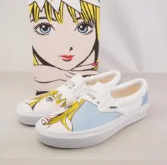 新品　江口寿史 ストップひばりくん 限定コラボ　スリッポン 23cm シール付き 新品 江口寿史 ストップひばりくん 限定コラボ スリッポン 23cm