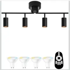 新品　ANWIO シーリングライト 4灯 スポットライト ブラック