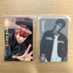 【他の商品とのまとめ買いでお安くできます】 後藤拓磨　トレカ　2枚セット