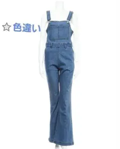 美品 タグ付き【アラマンダ】タイトデニム サロペット インディゴのサムネイル