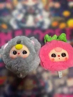 Baby three ベイビースリー　巾着＆動物ポーチシリーズ　　2体セット