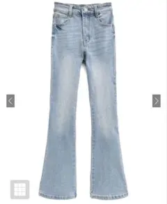 ハイウエストフレアデニムパンツ［Cu498］