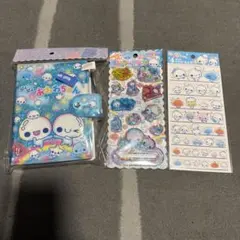 ぷくぷくあわあわちゃん　ウォーターシールセット シール帳　バインダー