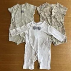 西松屋　カバーオール　ロンパース　新生児 セレモニードレス　60〜70 80