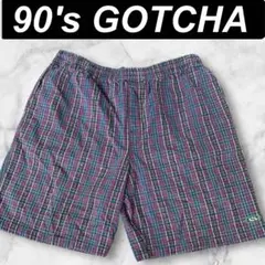 オールドGOTCHA 80's 90's ビンテージ刺繍柄入りショートパンツ