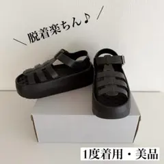 【23cm／EVAグルカサンダル】ブラックのサムネイル