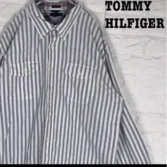 TOMMY HILFIGER ストライプ長袖シャツ