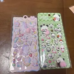 ユニコーン＆パンダおしりシールセット