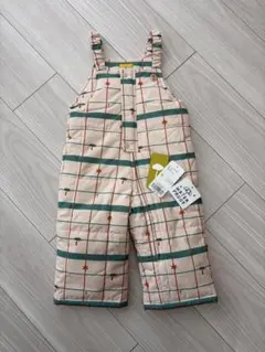 防水チェック柄オーバーオール