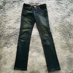 GEORGIA LOVE ジョージアラブ (M) ストレート デニムパンツ 青